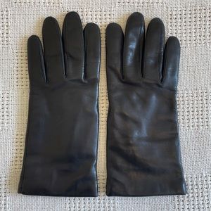 Land’s End WZ Touch black leather gloves